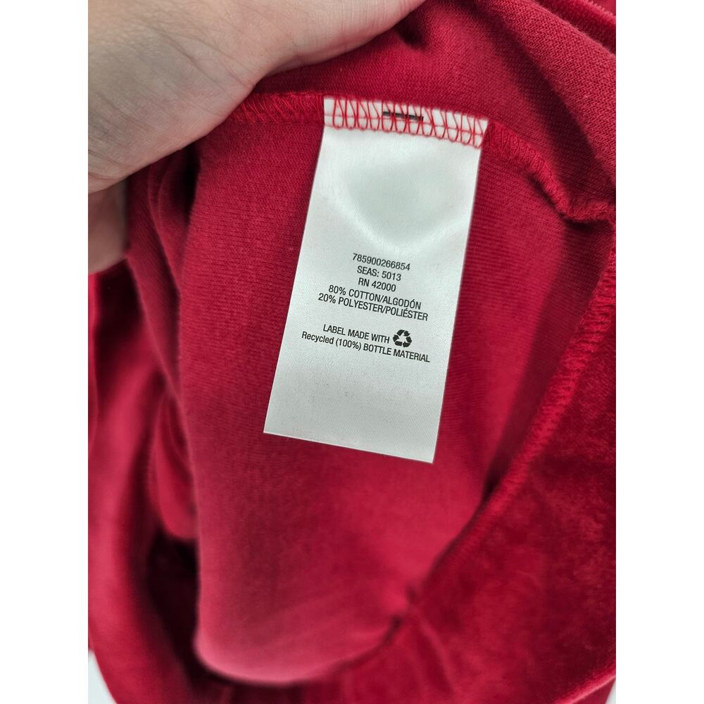 Basic Editions Women's Red Collared Long Sleeve S… - image 4